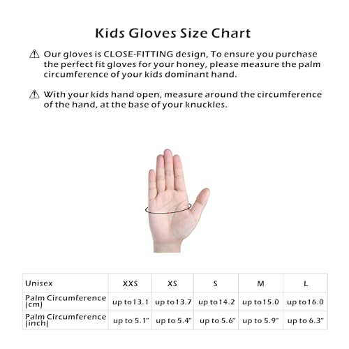 Boan Sports 2KIDS-GLOVES-201912 Kids Half Finger Gymnastics Gloves For Age 1-9 Boys Girls Climbing Biking Good Grip Control Gloves thumb #5