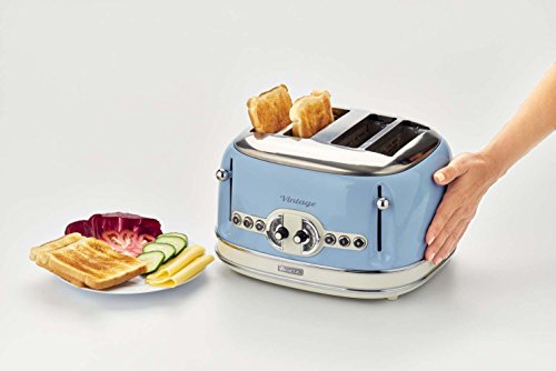 Ariete 4 Slice Vintage Toaster - Duck Egg Blue