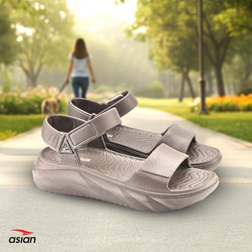 Image of ASIAN Indigo-32 Women's Casual Platform Sandals with Adjustable Strap | Lightweight EVA Sandals with Comfortable Cushioning Footbed for Travel
