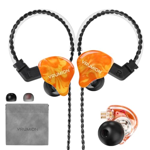 VRUMION �C���C���[���j�^�[�w�b�h�t�H���A�Q�[�~���OIEM�A1DD HiFi iems�A�ቹ�A�C���C���[�w�b�h�t�H���A�C���C���[�~���[�W�V������X�e�[�W�h���}�[�ɓK���Ă���A�G���N�g���j�b�N�A�W���Y�ȂǂɓK���Ă��܂�(MICLESS)�B