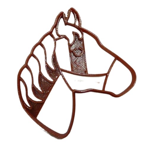 HORSE HEAD FACE SIDE VIEW DETAILED FARM RANCH ANIMAL COOKIE CUTTER MADE IN USA PR5036