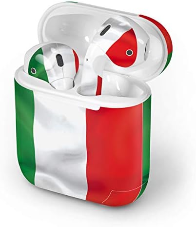 Skinit Decal Audio Skin Compatible with Apple AirPods with Wireless Charging Case - Officially Licensed Skinit Originally Designed Italy Flag Design