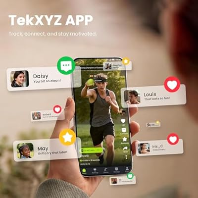TEKXYZ Reflex Ball with Counter App & Online Community, 2 Difficulty Levels Boxing Ball with Headband, Perfect for Reaction, Agility, Punching Speed, Fight Skill & Hand Eye Coordination Training