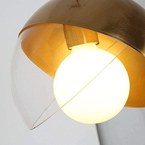 Lumière blanche E27 suspension sphérique avec abat-jour en verre