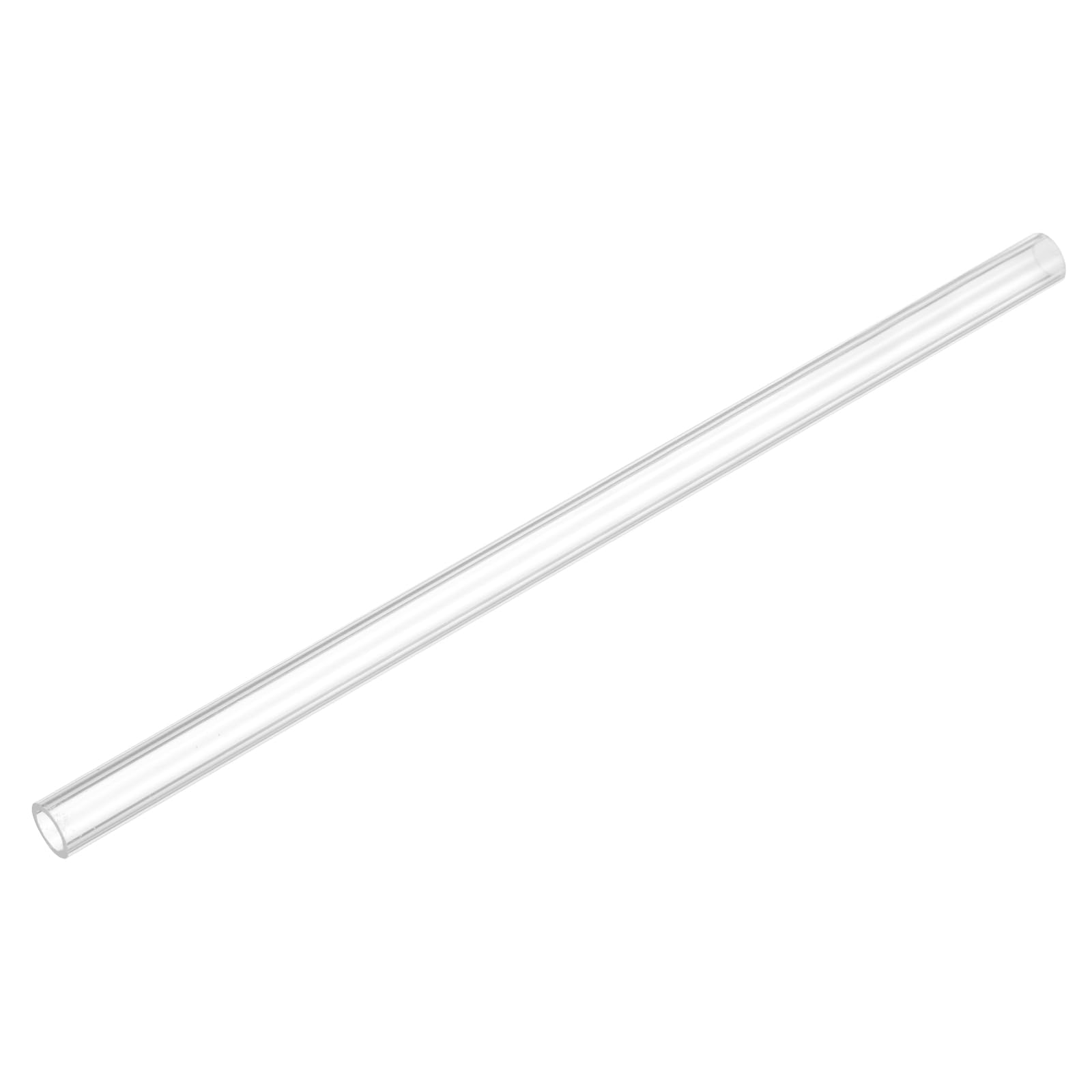 uxcell Rigid Round Clear Tubing 5mm(3/16") ID x 7mm(1/4") OD x 0.5Ft(150mm) Length Plastic Tube