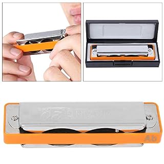 Harmonica pour la bouche avec 10 trous pour les débutants – Orange - Les Beatles, Paul McCartney, John Lennon, RIngo Starr, George Harrison Harmonica pour la bouche avec 10 trous pour les débutants - Orange – Image 6