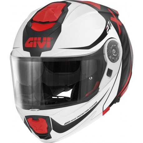 Casco Modular GIVI HPS X.27 Dimension Blanco Negro Rojo Talla L