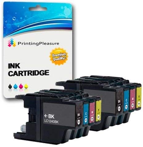 8 Cartouches d'encre compatibles pour Brother DCP-J525W DCP-J725DW DCP-J925DW MFC-J425W MFC-J430W MFC-J435W MFC-J5910DW MFC-J625DW MFC-J6510DW MFC-J6710DW MFC-J6910DW MFC-J825DW | LC1240 LC1220 Cover