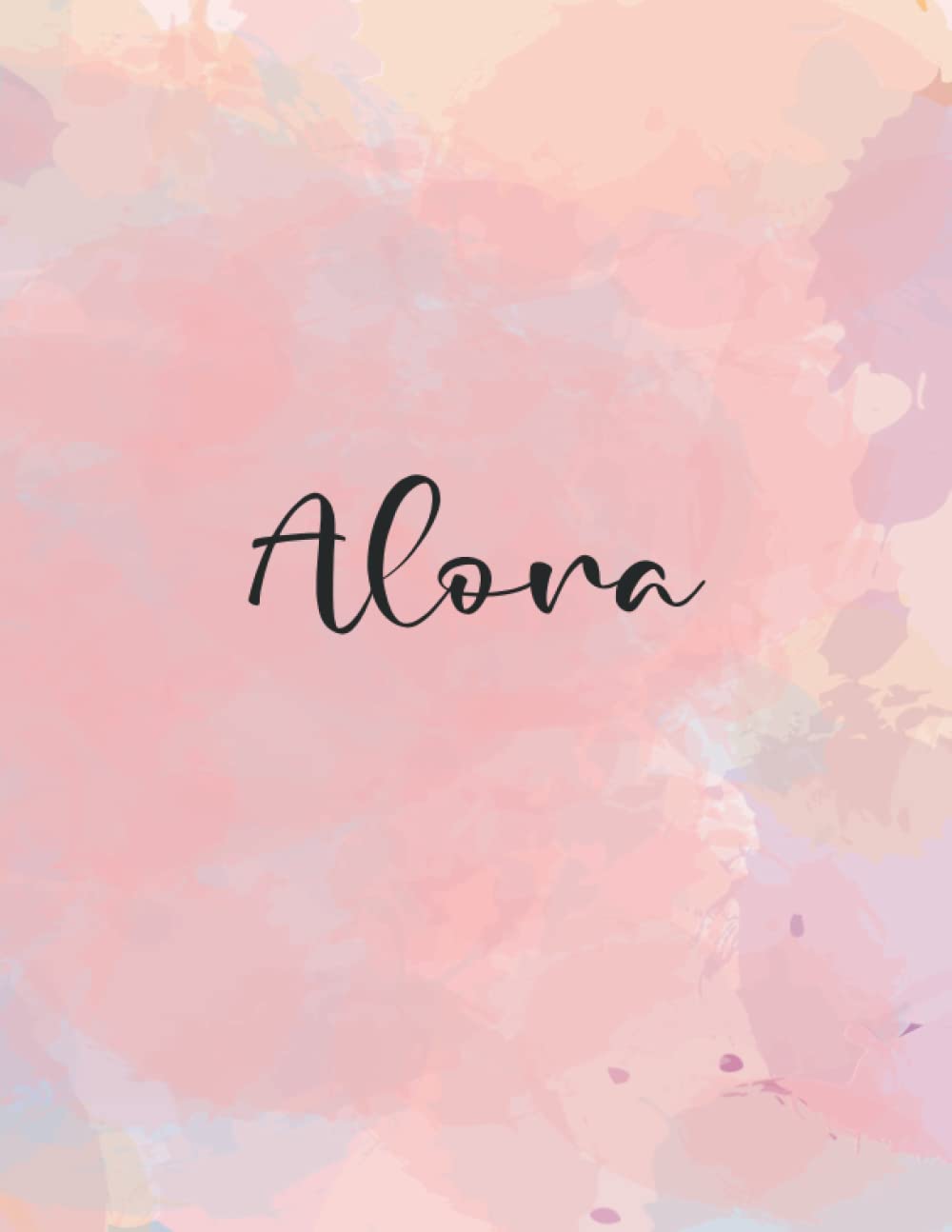 Alora: Personal Name Dot Gird | The Notebook For Writing Journal or Diary Women & Girls Gift for Birthday, For Student | 160 Pages Size 8.5x11inch - V.716