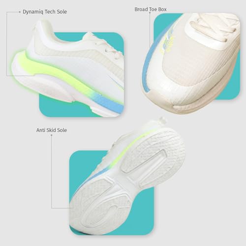 Image of YOHO RushHour Dynamiq Sports Shoes for Men |Cushioned Insole, Stylish, Casual & Sneakers for Gents | Lightweight, Anti-Skid Shoe for Gym, Walking, Running & Everyday Use-1800