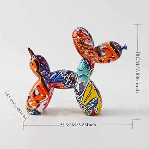 Amazon.co.jp: アート 北欧絵画 グラフィティ バルーン 犬  