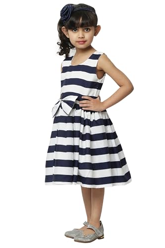 Image of SOFYANA Girl's Satin A-Line Knee-Length Dress