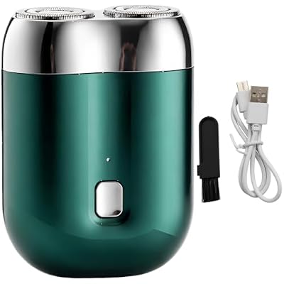 Electric Shaver, Portable Mini Shaver for Men, Double Head with Metal Adhesion, IPX6 Waterproof Wet and Dry Travel Shaver, 7500 RPM USB-C Rechargeable Trimmer for Home Car Travel