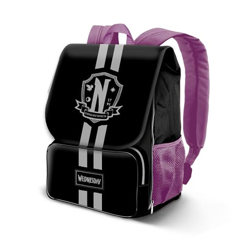 Mochila Expandible EXP para clase y actividades extraescolares en tamaño de 30 x 45 cm negra