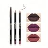 Matte Lip Liner Set 12 PCS Classic Colors Series Highly Pigmented Smoothly Velvet Lipliner Pencil Set Long Lasting and Waterproof Lip Liners (12PCS-1)