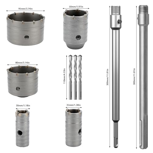 Kit de 14 brocas de sierra para concreto con estuche miniatura 5