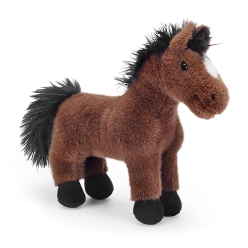Zappi Co Chris das dunkelbraune Pferd Plüschtier Weiches 20cm Stofftier Pferd Teddy Geschenk für Kinder