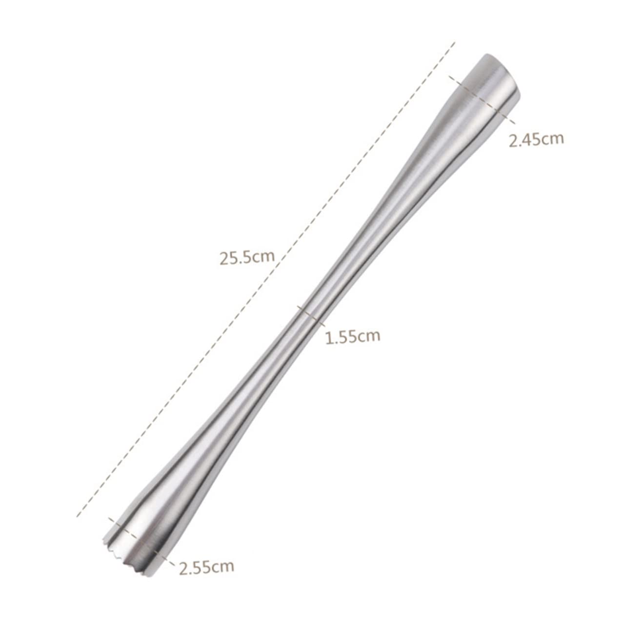 KICHOUSE Professional Cocktail Muddler Crushed Ice Muddler Gridded Texture Bar Tools