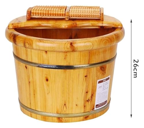 Tina de madera maciza para pies, spa de remojo miniatura 7
