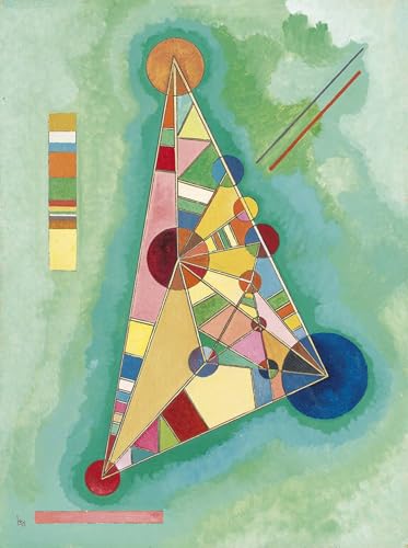 Cuadro abstracto de Kandinsky para salón lámina modernista de 60x90cm