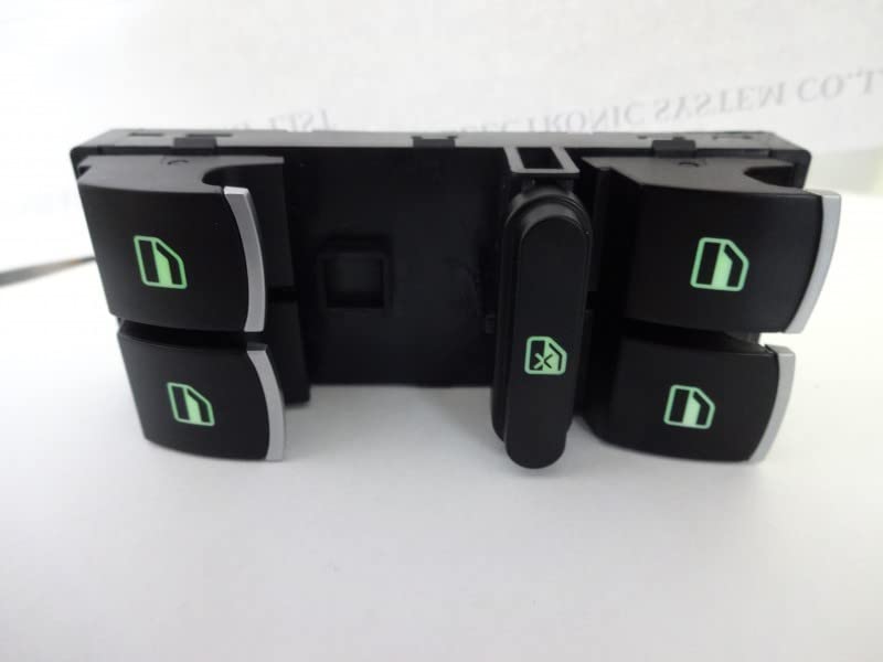 Interruptor para elevalunas de 4 puertas en acabado de aluminio resistente 3