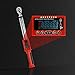 Hairich Upgrade 3/8 Inch Drive Digital Torque Wrench 5-100FT-LB/0-135N.M, Torque Range Accurate to ±2%,Electric Torque Wrench car with Buzzer and LED Flash Notification for Bike/Motorcycle/Auto Repair