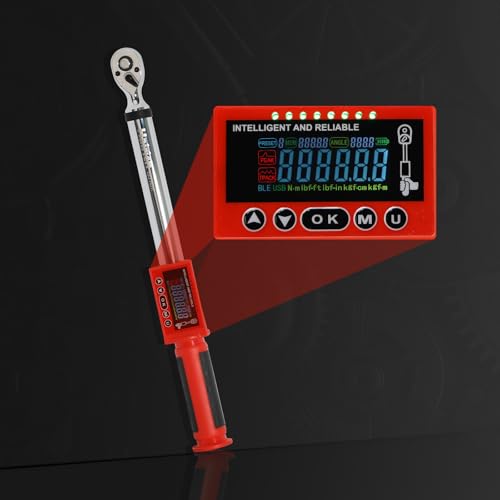 Image of Hairich 3 /8 torque wrench digital, 3 /8 Electric Torque Wrench 5-100FT-LB /6.75-135N.M, Torque Range Accurate to ±2%, with Buzzer and LED Flash Notification for Car /Motorcycle /Auto Repair