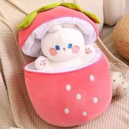 Rabbit Strawbery Ziper Bunny 