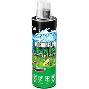 MICROBE-LIFT Vitamins – 473 ml – Multivitamin-Zusatz inkl. Aminosäuren für Fische & Korallen, fördert Gesundheit und Wohlbefinden im Süßwasser-Aquarium.