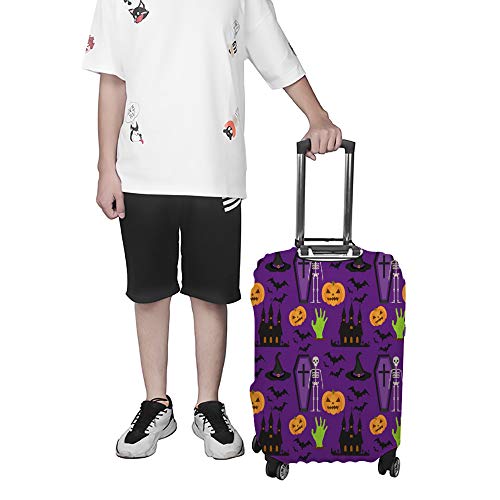 Housse pour bagages de voyage anti-rayures Halloween taille L - 4
