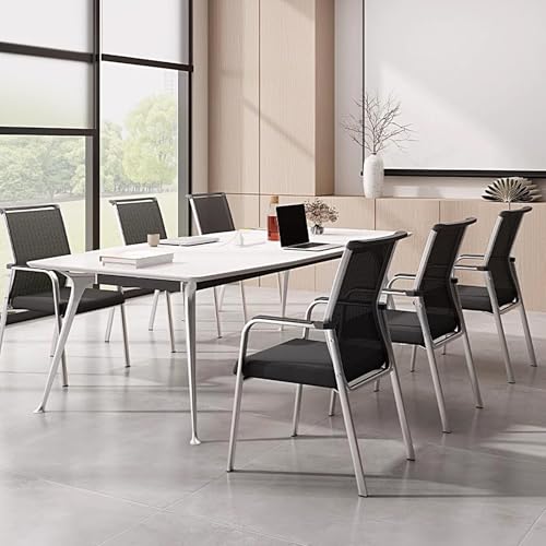 Silla de vestíbulo con asa y reposabrazos para sala de reuniones sin ruedas 4