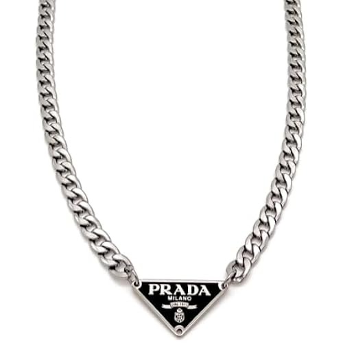 Triangle Pendant Silver Chain Necklace