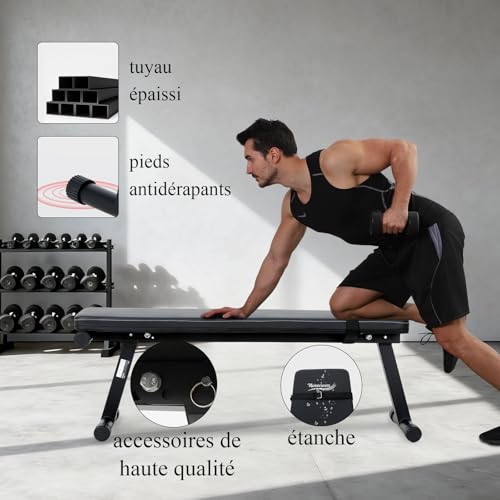 Banc de muscu inclinable réglable pour éviter le mal de dos à la maison - 6