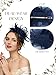 KUTTOR Women's Fascinator Feather Mesh Hat Hair Clip Headband, Tea Party Cocktail Wedding Headwear Navy