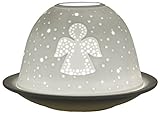windlicht engel Dome Light/ Windlicht (8 x 12 cm) leuchtet mit brennendem Teelicht sehr plastisch
