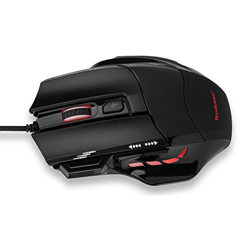 Brookstone USB Wired Gaming Mouse with Scroll Wheel, 4/5 Selectable