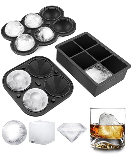 Moldes de hielo de silicona con tapa set 3 piezas miniatura 1