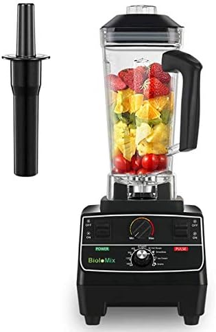 BioloMix Professional Countertop Blender Smoothie Mixer with 68oz BPA Free Pitcher, Smart Timer And Pre-programed Peak 2200W Power Mixer With 8 Blades for Crushing Ice, Frozen Dessert