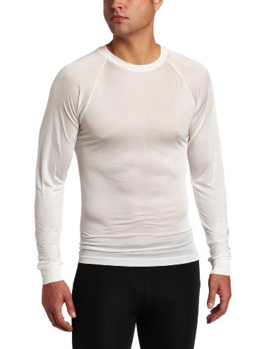 Terramar Men's Thermasilk Filament Crew (Natural, Large)