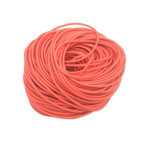 flexiable rubber Industrial Rubber Tubing Rubber Bands Nature Latex Rubber Hoses 1.6mm 2mm 3mm 4mm 5mm 6mm 7mm 9mm 10mm 12mm 14mm 17mm High Resilient Elastic Tube drain elastic (Color : Red, Size :