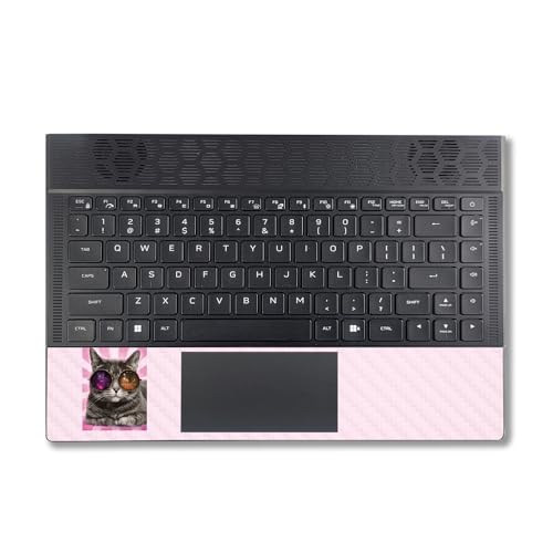 Image of MightySkins Carbon Fiber Skin Compatible with Alienware X14 R2 (2023) Full Wrap Kit - Galaxy Cat | Protective, Durable Textured Carbon Fiber Finish | Easy to Apply & Change Styles | Made in The USA