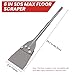 SDS Max Floor Scraper, TOOVEM 6 Inch Floor Scraper SDS Chisel Bits with Replacement Balde, SDS Max Chisel Long Handle Heavy Duty Thinset Removal Tile Adhesive Removal Tool for Rotary Hammer Drills
