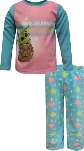 AME Sleepwear Girls' Star Wars Mandalorian Grogu Small But Mighty Toddler Pajamas