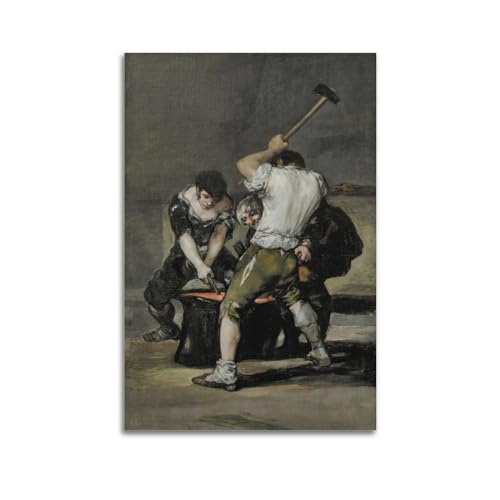 Impression sur toile The Forge Goya 60x90 cm pour deco murale salon et chambre