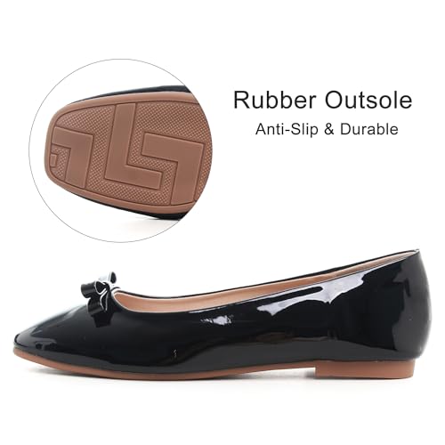 Image of Dear Time Women's Casual Foldable Ballet Flats Square Toe Ballerina Flats Shoes Comfortable