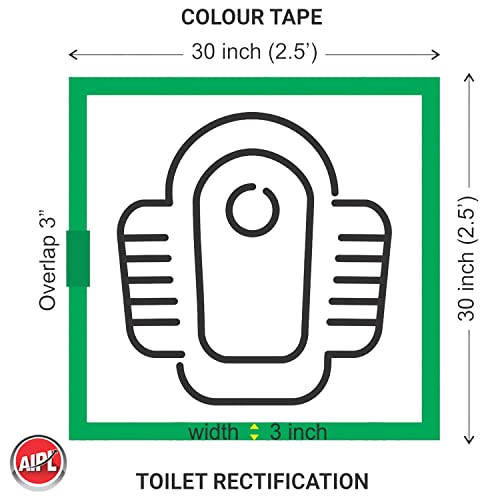 Image of AIPL Vastu Color Floor Tapes, Vastu Dosh Correction Tape -Positive Energy Tape 4 inch X 10 Meter - Pack of 5