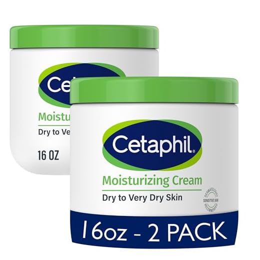 Cetaphil Moisturizing Cream, Dry Sensitive Skin, Fragrance Free, 16oz 2Pk