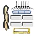 Filtre Hepa de pièces de robot de balayage avec brosse latérale principale Pièces de rechange Fit for Ilife A4s A40, Polaris, Pvcr, 0726W 0826, Amibot Spirit Ice installé, aspirateur robot(Color:4