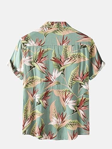 Image of Leriya Fashion Men's Casual Rayon Relaxed Fit Shirt Button Down Summer Shirts for Men | Stylish Printed | Short Sleeve | Trendy (Available in Plus Size)
