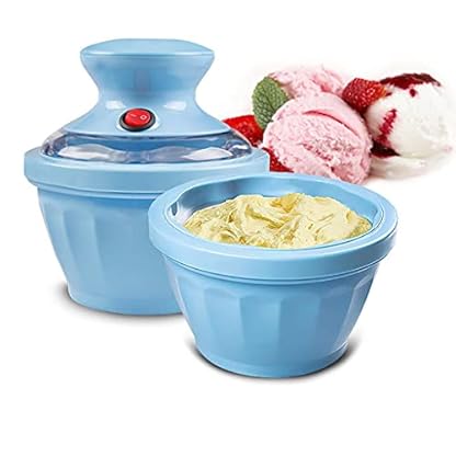 XYSQ Slush Maschine EIS, Double Eile Eimer Machen Köstliche Eiscreme Sorbets Und Gefrorene Joghurt Maker, Tragbarer…